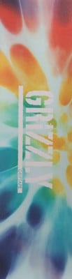 Grizzly Tie Dye Stamp Print Skateboard Grip Tape - view large