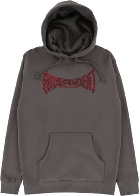 Independent Skull Span Hoodie - charcoal - view large