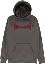 Independent Skull Span Hoodie - charcoal