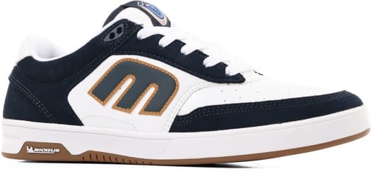 Etnies Aurelien Michelin Skate Shoes - white/navy/gold - view large