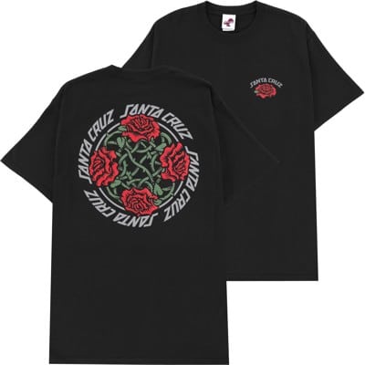 Santa Cruz Dressen Rose Solo T-Shirt - black - view large