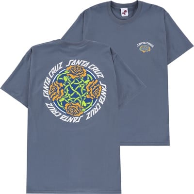 Santa Cruz Dressen Rose Solo T-Shirt - steel blue - view large