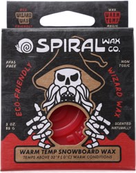 Spiral Wax Co Wizard Snowboard Wax - warm temp red