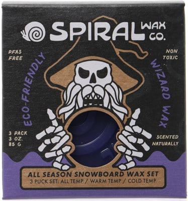 Spiral Wax Co Wizard Snowboard Wax 3-Pack - warm/all-temp/cold - view large