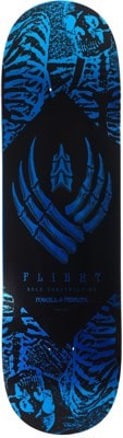 Powell Peralta Skeleton 8.75 Flight 308 Shape Skateboard Deck - blue foil - view large