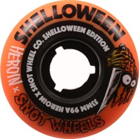 Snot Heroin x Snot Shelloween OG Shape Skateboard Wheels - orange/black core (99a)