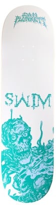 Swim Skateboard Co Plunkett Dannible Corpse 8.5 Skateboard Deck - white - view large