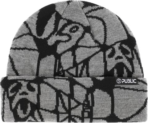 Public General Beanie - grey jacquard - view large