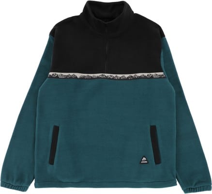 Jones Recycled Fleece Half Zip Crew Sweatshirt - pacific teal - view large