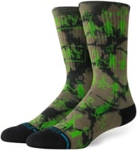 Stance The Grinch Down In Whoville Crew Sock - black