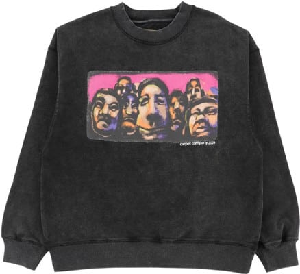 Carpet Tourist Faded Crew Sweatshirt - black - view large