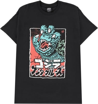 Santa Cruz Godzilla Hand Front T-Shirt - black - view large