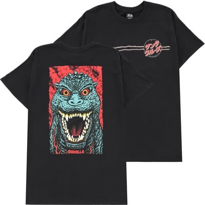 Santa Cruz Godzilla Destroyer Stripes T-Shirt - black - view large