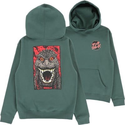 Santa Cruz Kids Godzilla Destroyer Hoodie - alpine green - view large