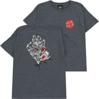 Santa Cruz Kids Godzilla Mecha Hand T-Shirt - dark heather