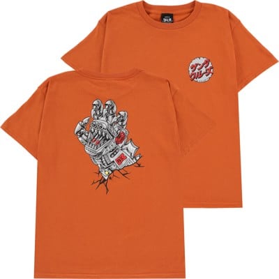 Santa Cruz Kids Godzilla Mecha Hand T-Shirt - texas orange - view large