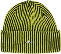 Obey Bowery 2 Tone Rib Beanie - flourescent