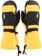 Crab Grab Cinch Mitts - vintage yellow and black