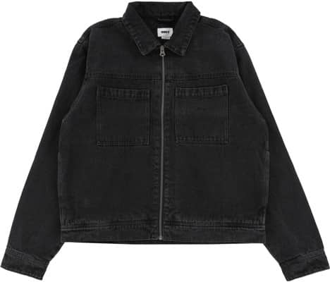 Obey Hardwork Zip Jacket - faded black - view large