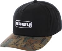 Obey Rankin Snapback Hat - black