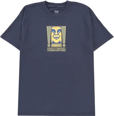 Obey Double Exclamation T-Shirt - navy - view large