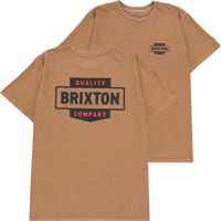 Brixton Osborn T-Shirt - tobacco brown worn wash