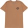 Brixton Osborn T-Shirt - tobacco brown worn wash - front