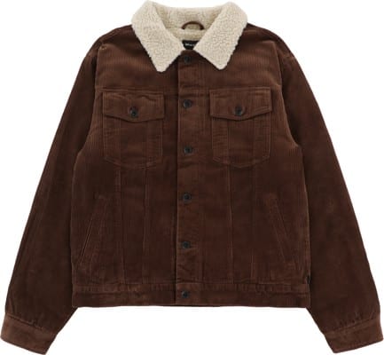 Brixton Cable Sherpa Lined Trucker Jacket - pinecone brown - view large