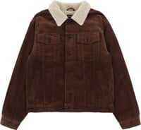 Brixton Cable Sherpa Lined Trucker Jacket - pinecone brown