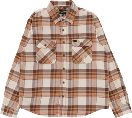 Brixton Bowery Flannel - whitecap/pinecone brown/burro brown - view large