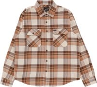 Brixton Bowery Flannel - whitecap/pinecone brown/burro brown