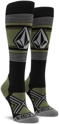 Volcom Women's Stone Lines Snowboard Socks - lichen green - view large