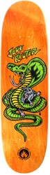 Black Label Rueter Snake & Rat 9.0 Egg Skateboard Deck - orange