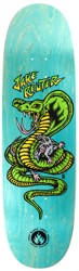 Black Label Rueter Snake & Rat 9.0 Egg Skateboard Deck - teal