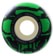 Bones 100's OG Formula V4 Wide Skateboard Wheels - white/green mummy skulls (100a)