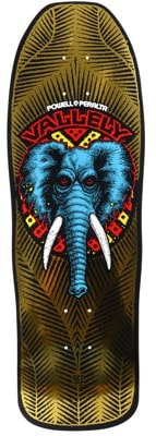 Powell Peralta Mike Vallely Elephant 10.0 Reissue Skateboard Deck - gold foil - view large