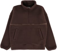 Rhythm Contrast Quarter Zip - chocolate