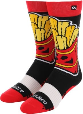 Thirtytwo Youth Double Snowboard Socks - black/red - view large