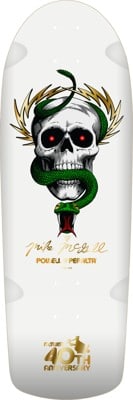 Powell Peralta McGill Skull & Snake 10.0 McTwist 40th Anniversary Skateboard Deck - gold foil/white - view large