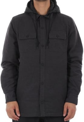 Volcom Insulated Riding Flannel Jacket - heather black - view large