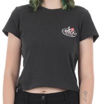 RVCA Women's 411 T-Shirt - washed black