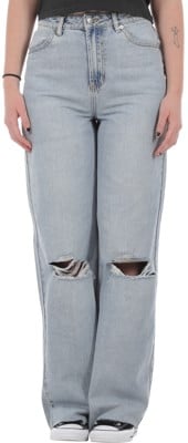 RVCA Women's Coco Denim Jeans - bleached indigo - view large