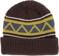 Theories Peaks Beanie - brown - reverse