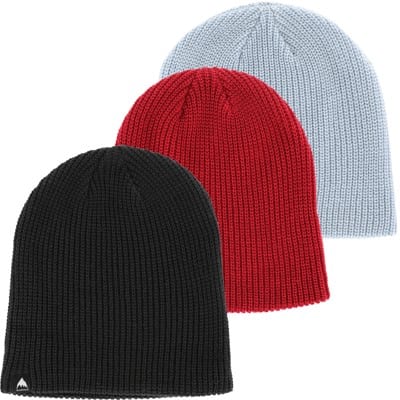 Burton Kids Recycled DND Beanie 3-Pack - true black/dusty blue/deep red - view large