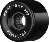 Mini Logo A.W.O.L. Cruiser Skateboard Wheels - black (80a)