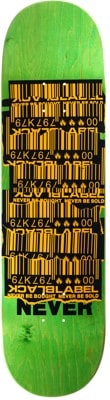 Black Label Shredded Barcode 8.5 Skateboard Deck - green - view large