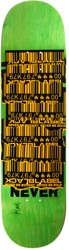 Black Label Shredded Barcode 8.5 Skateboard Deck - green