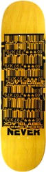 Black Label Shredded Barcode 8.5 Skateboard Deck - yellow