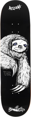 Welcome Sloth 8.25 Skateboard Deck - black/white - view large