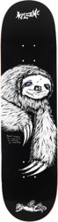 Welcome Sloth 8.25 Skateboard Deck - black/white